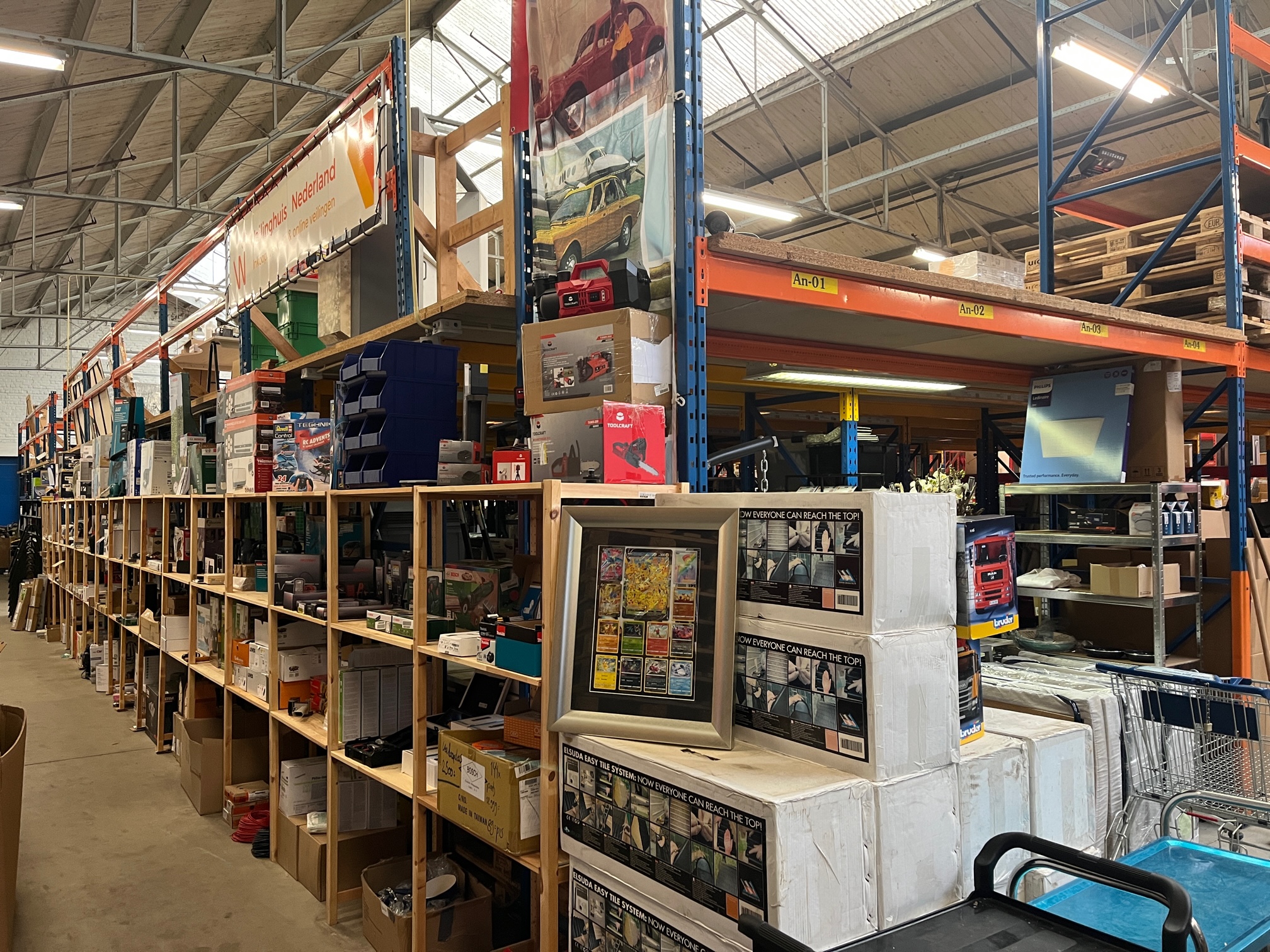 Producten te koop op het online platform