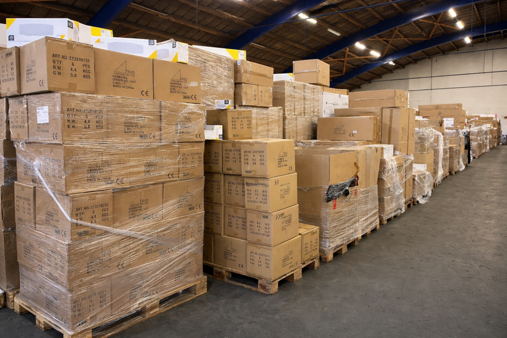 E-commerce voorraad verkopen vanaf pallets in magazijnomgeving