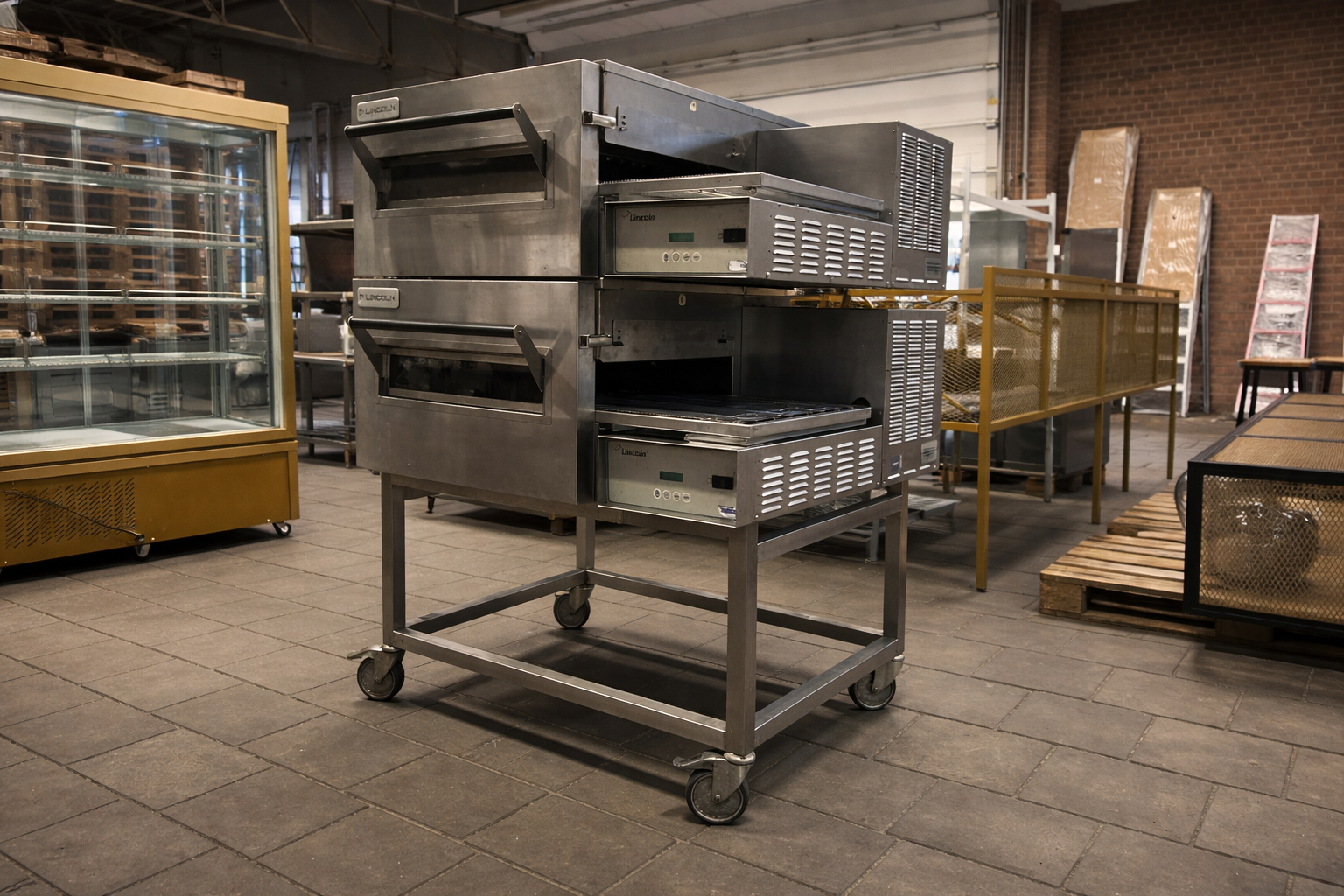 professionele horeca inventaris en keukenapparatuur gereed voor opkoop en logistieke afhandeling