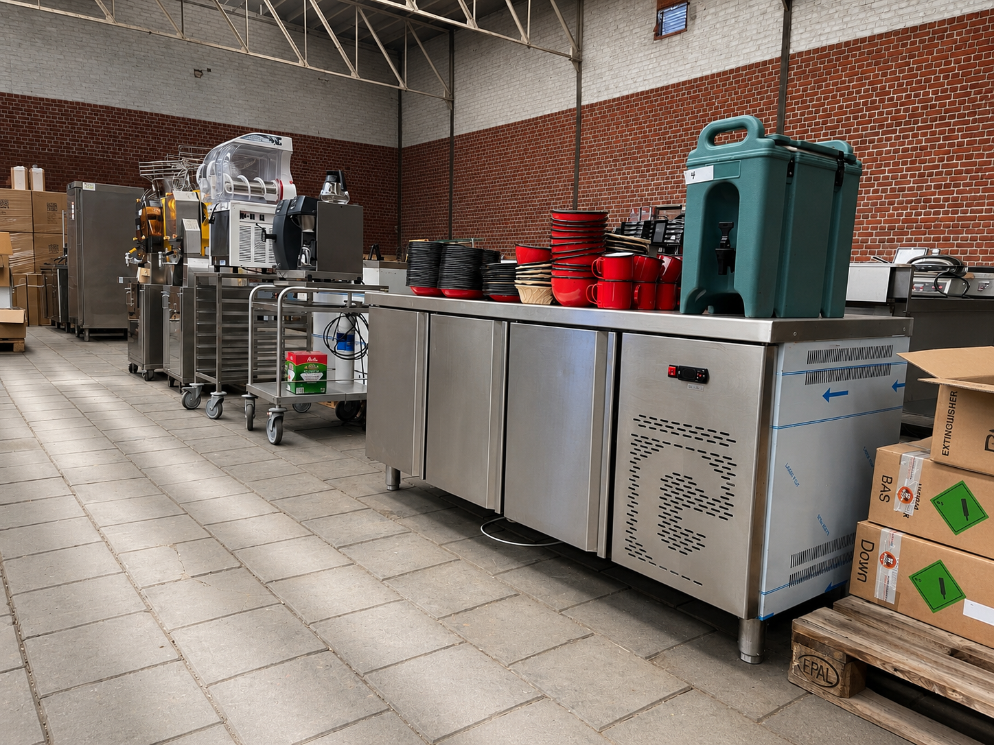 Professionele horeca inventaris opgesteld voor online veiling