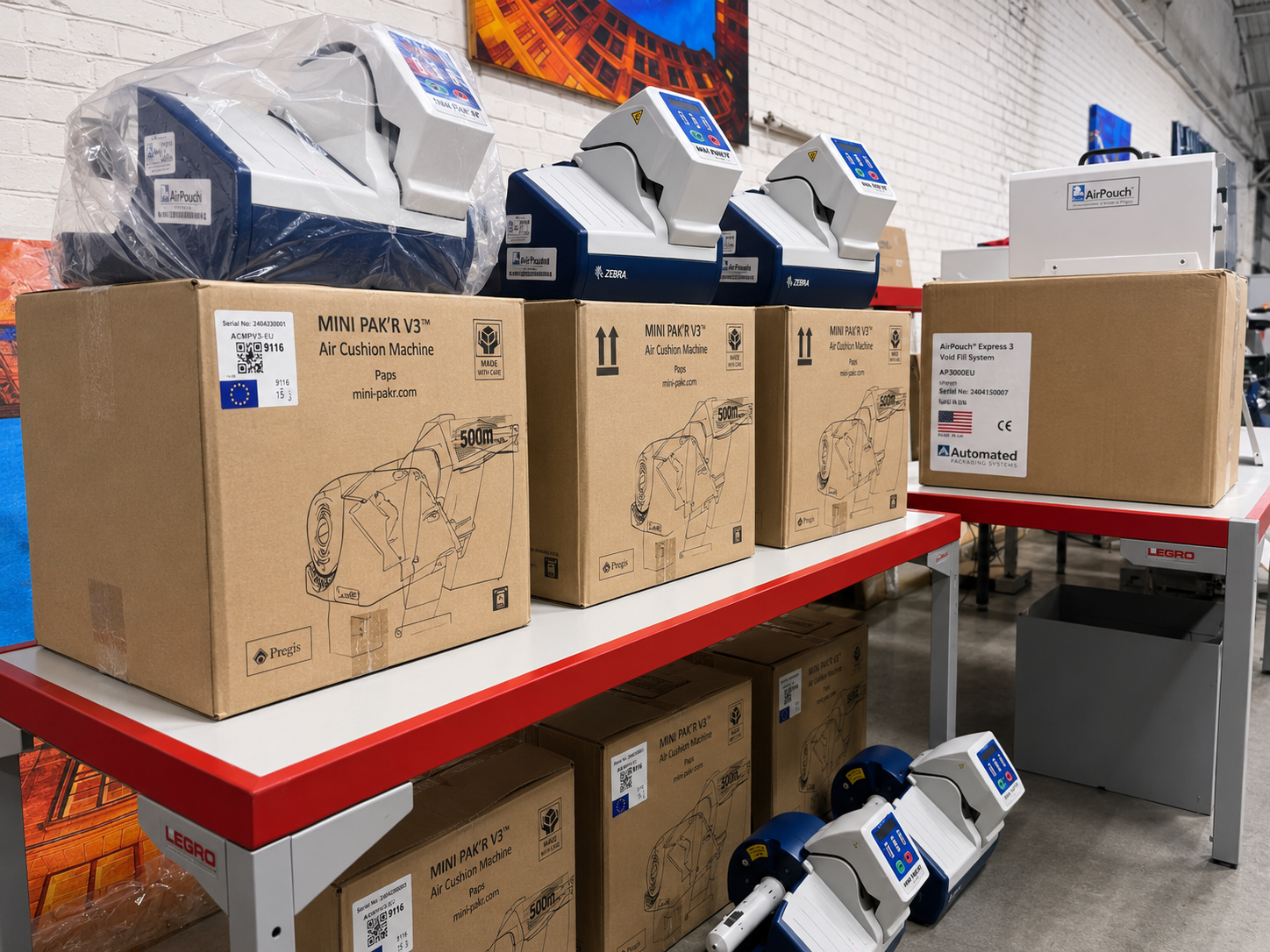 AirPouch verpakkingsmachines en luchtkussensystemen voor logistieke bedrijven