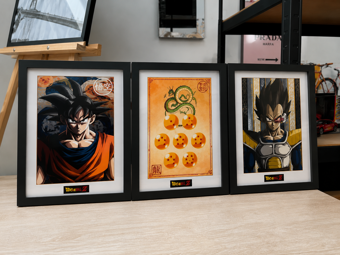 Ingelijste verzamelobjecten en anime schilderijen voor verzamelaars